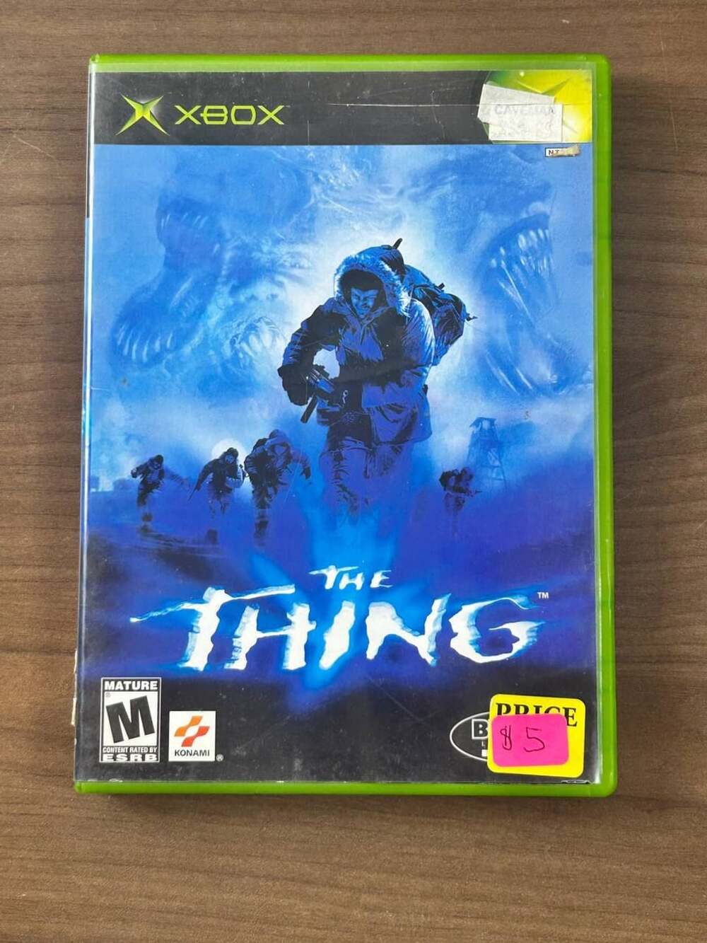 The Thing Microsoft Xbox 2002 with Case & Manual NTSC Survival Horror